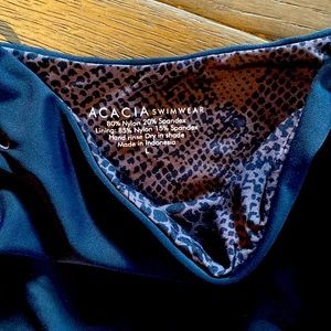 NWOT Acacia cheeky black swim bottom